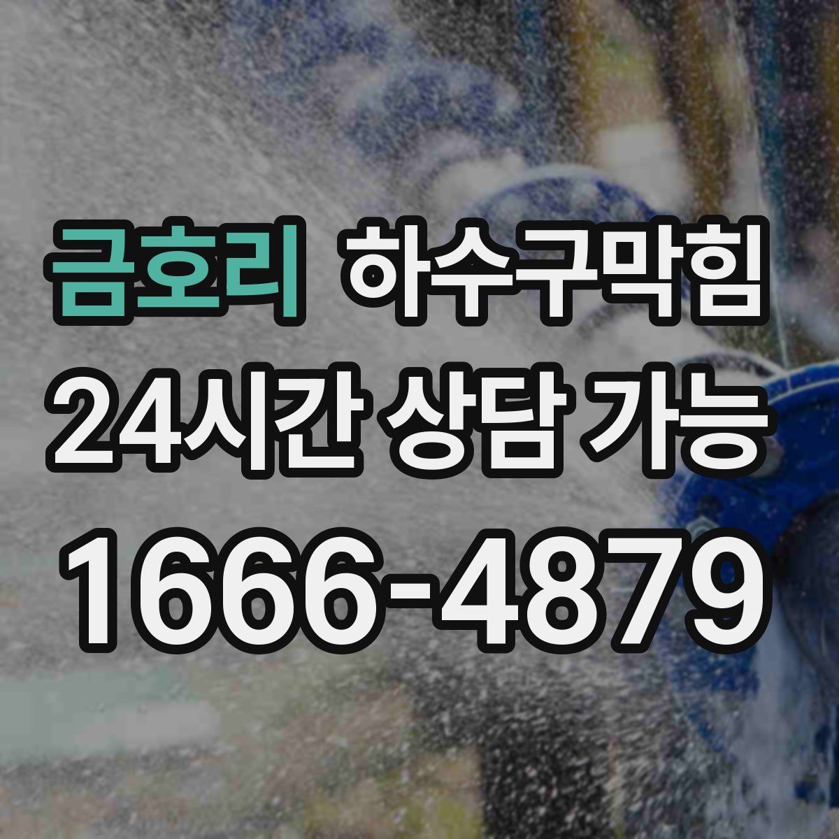 금호리 하수구막힘