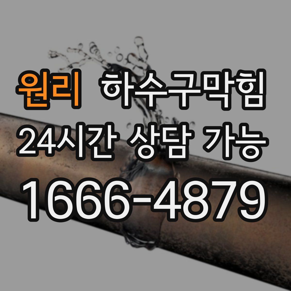 원리 하수구막힘