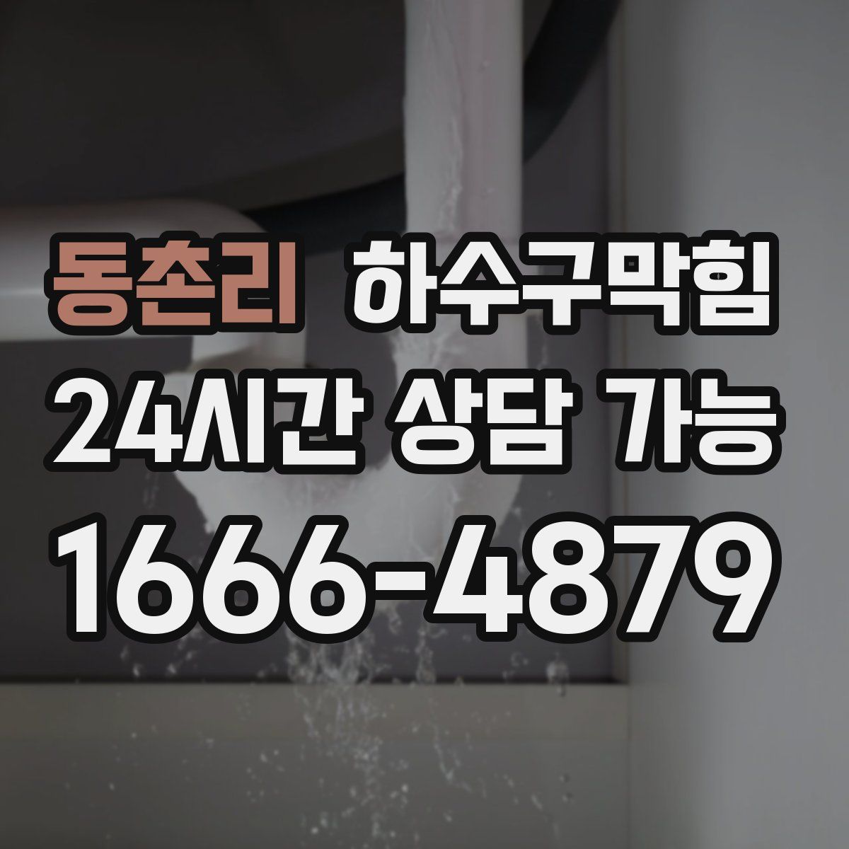 동촌리 하수구막힘