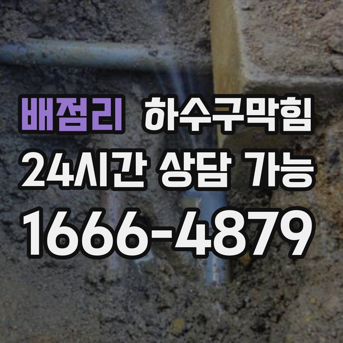 배점리 하수구막힘