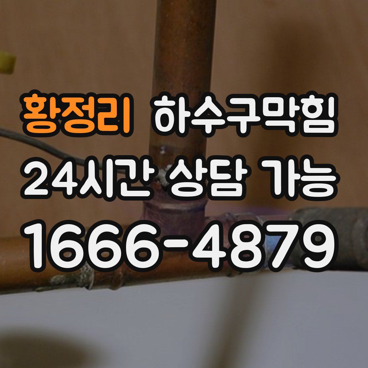 황정리 하수구막힘