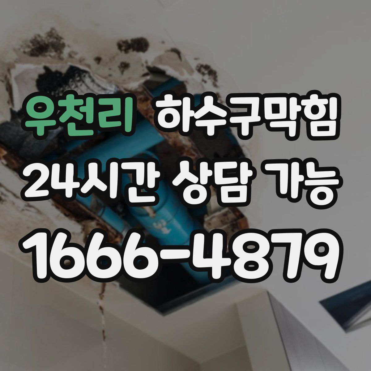 우천리 하수구막힘