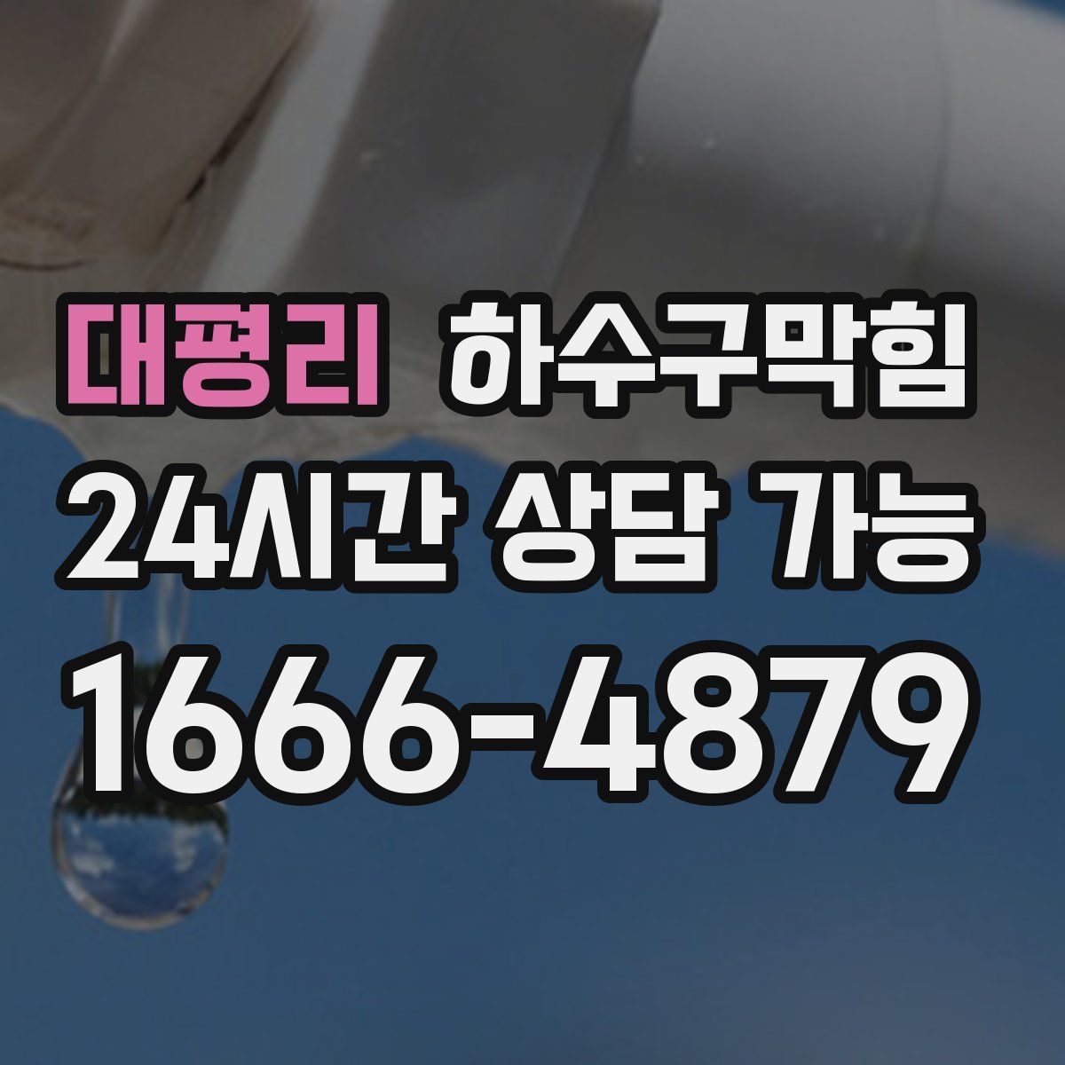 대평리 하수구막힘