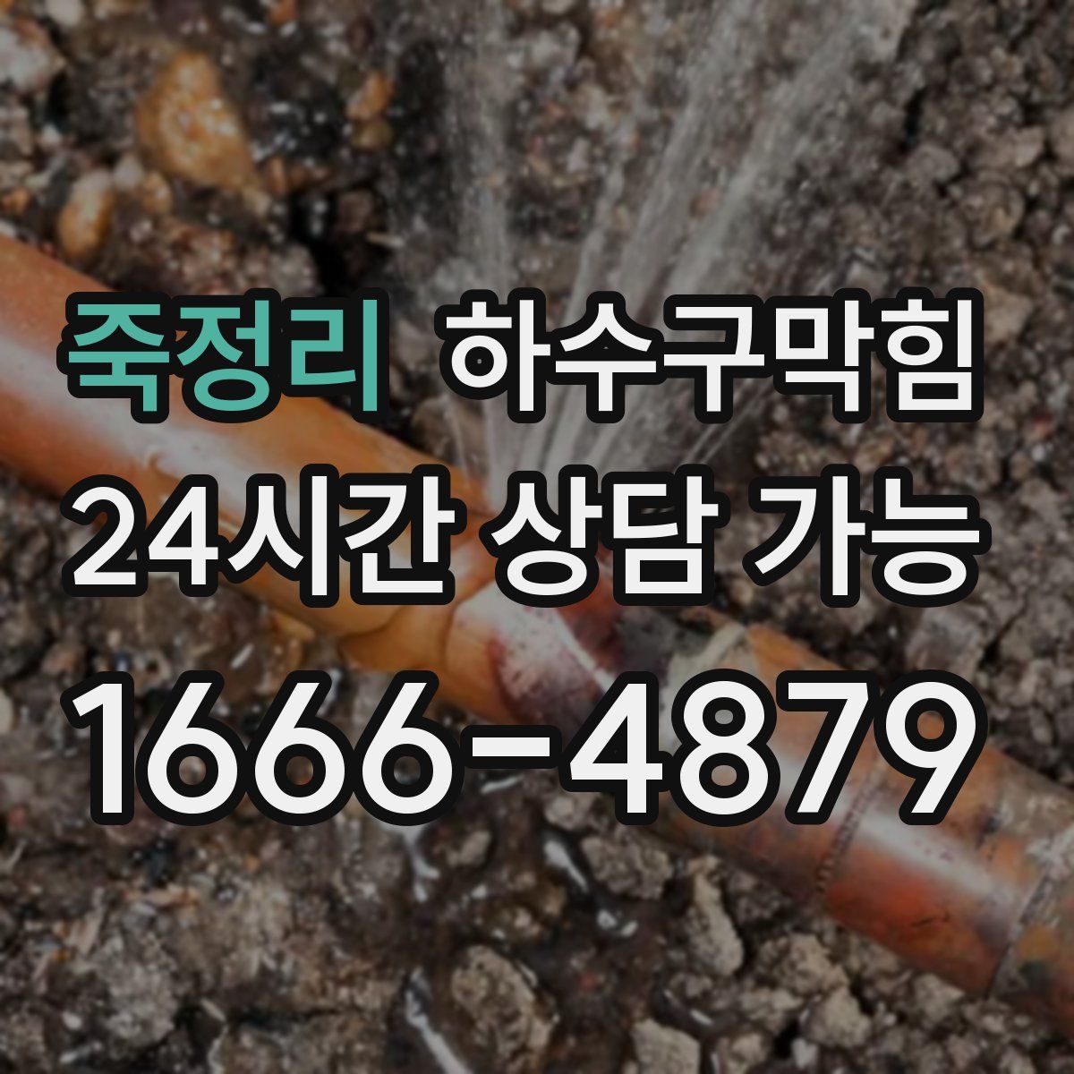 죽정리 하수구막힘