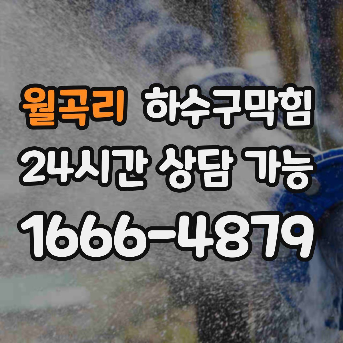 월곡리 하수구막힘