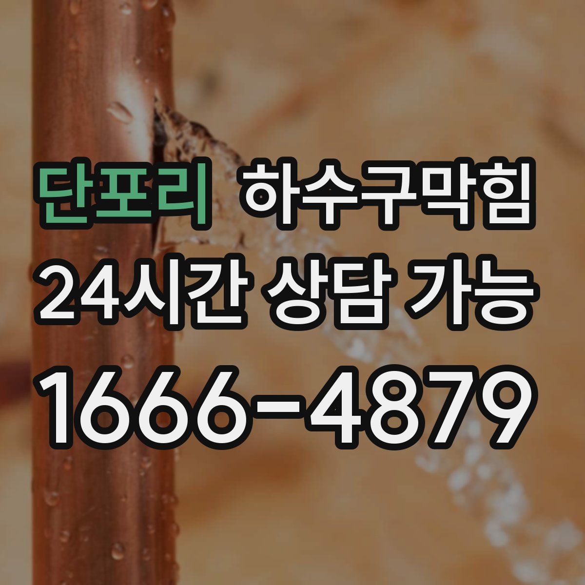 단포리 하수구막힘