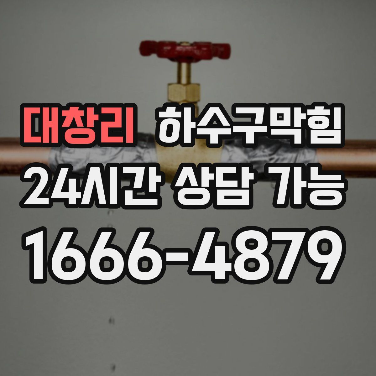 대창리 하수구막힘