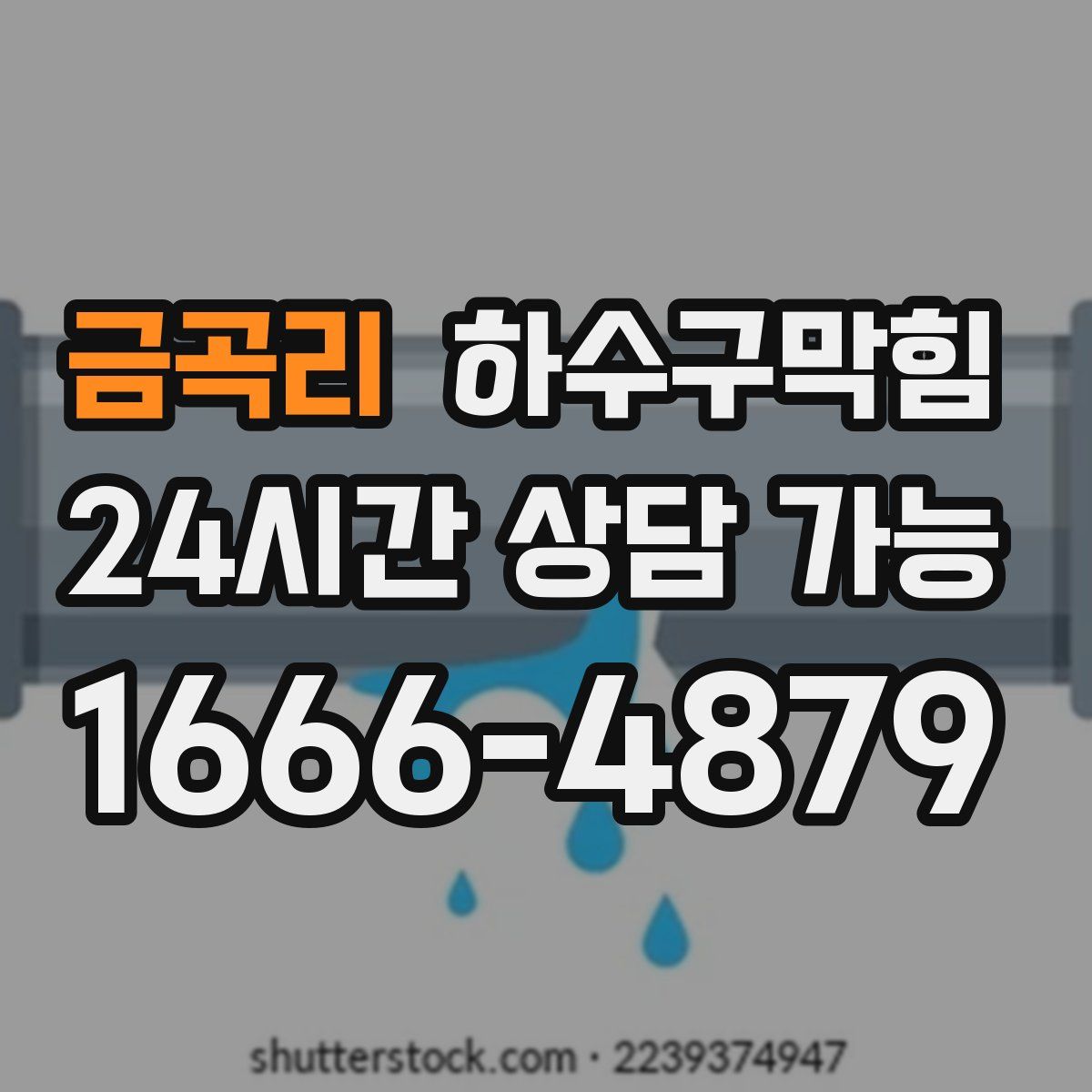 금곡리 하수구막힘