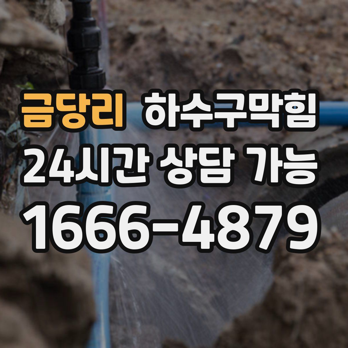 금당리 하수구막힘