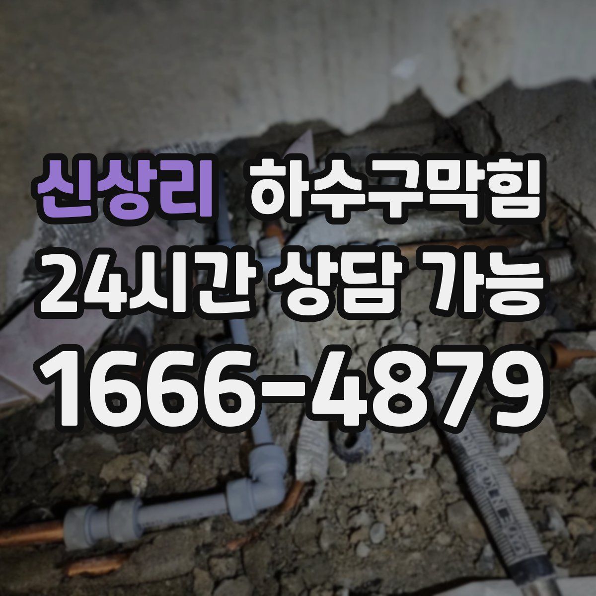 신상리 하수구막힘