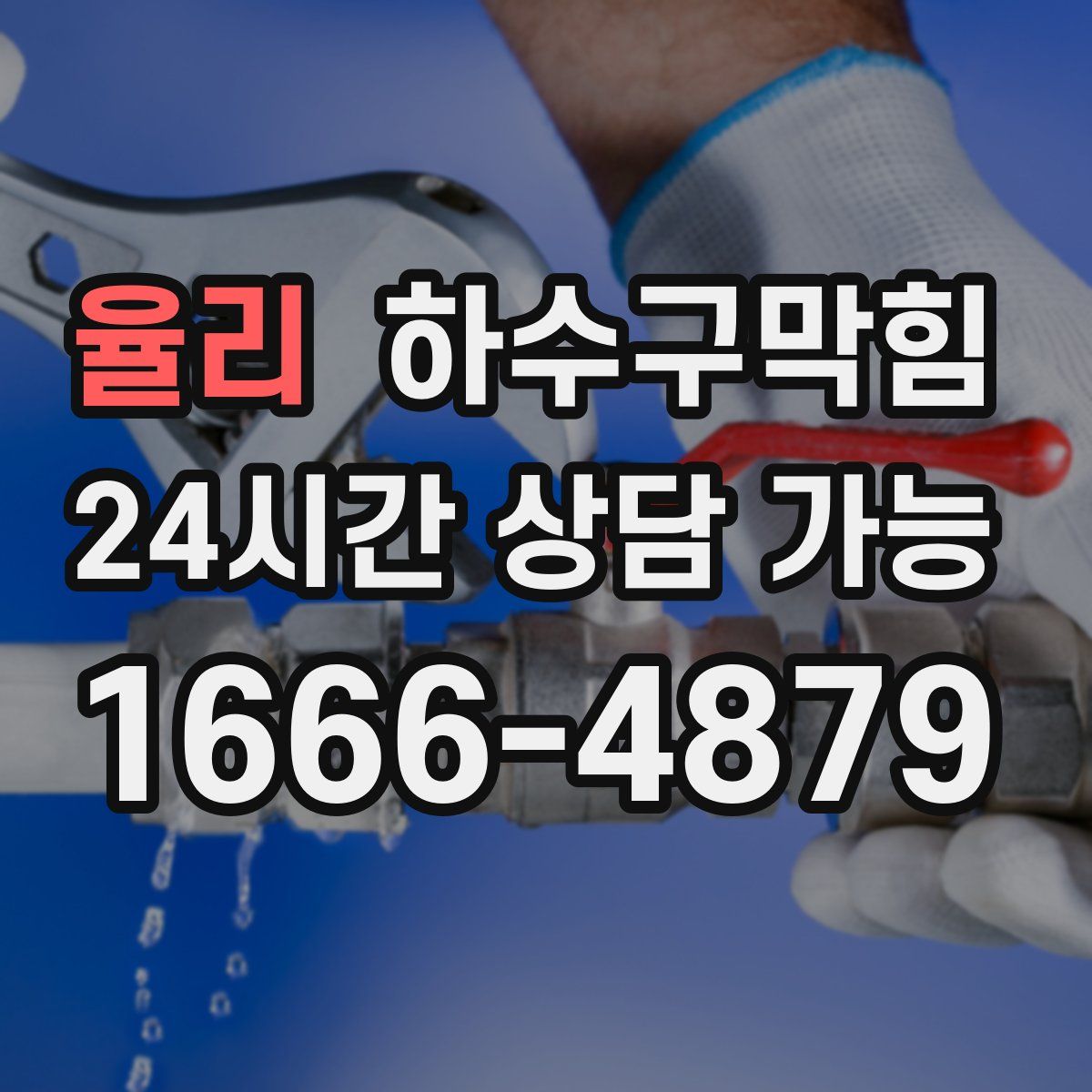 율리 하수구막힘