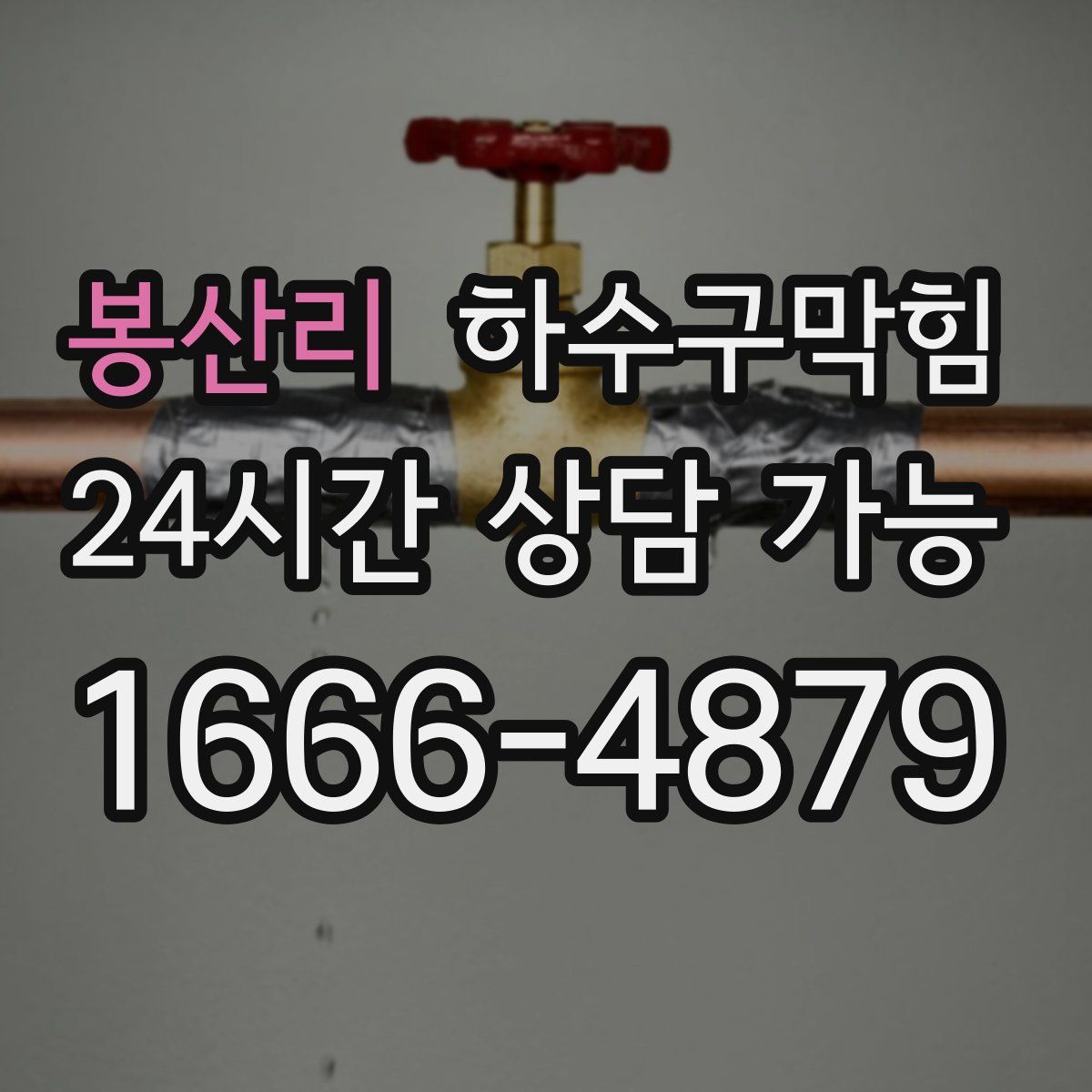 봉산리 하수구막힘