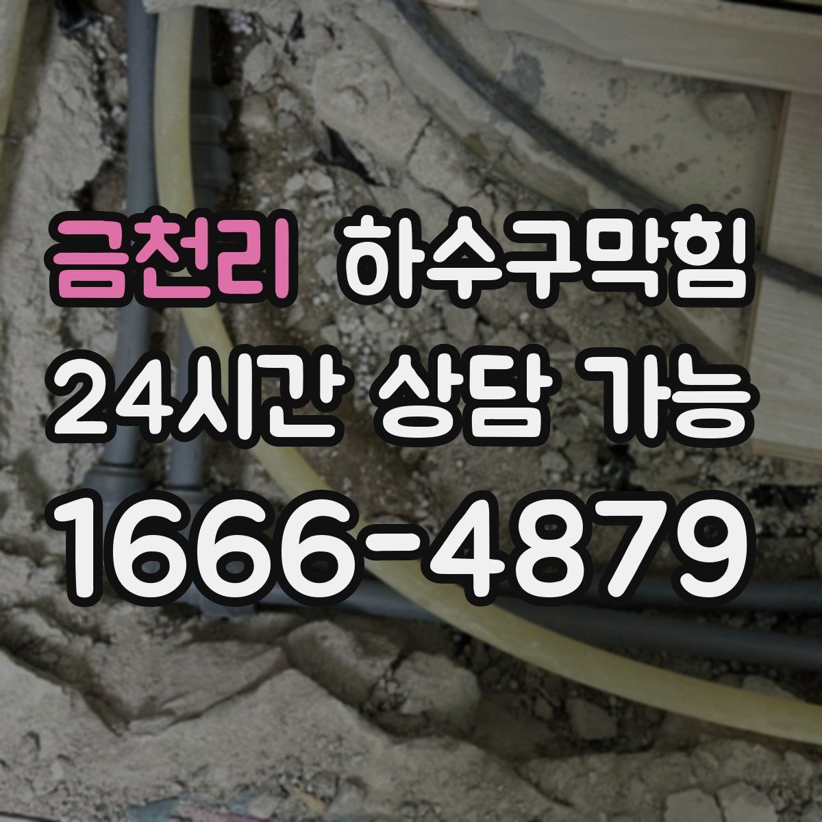 금천리 하수구막힘