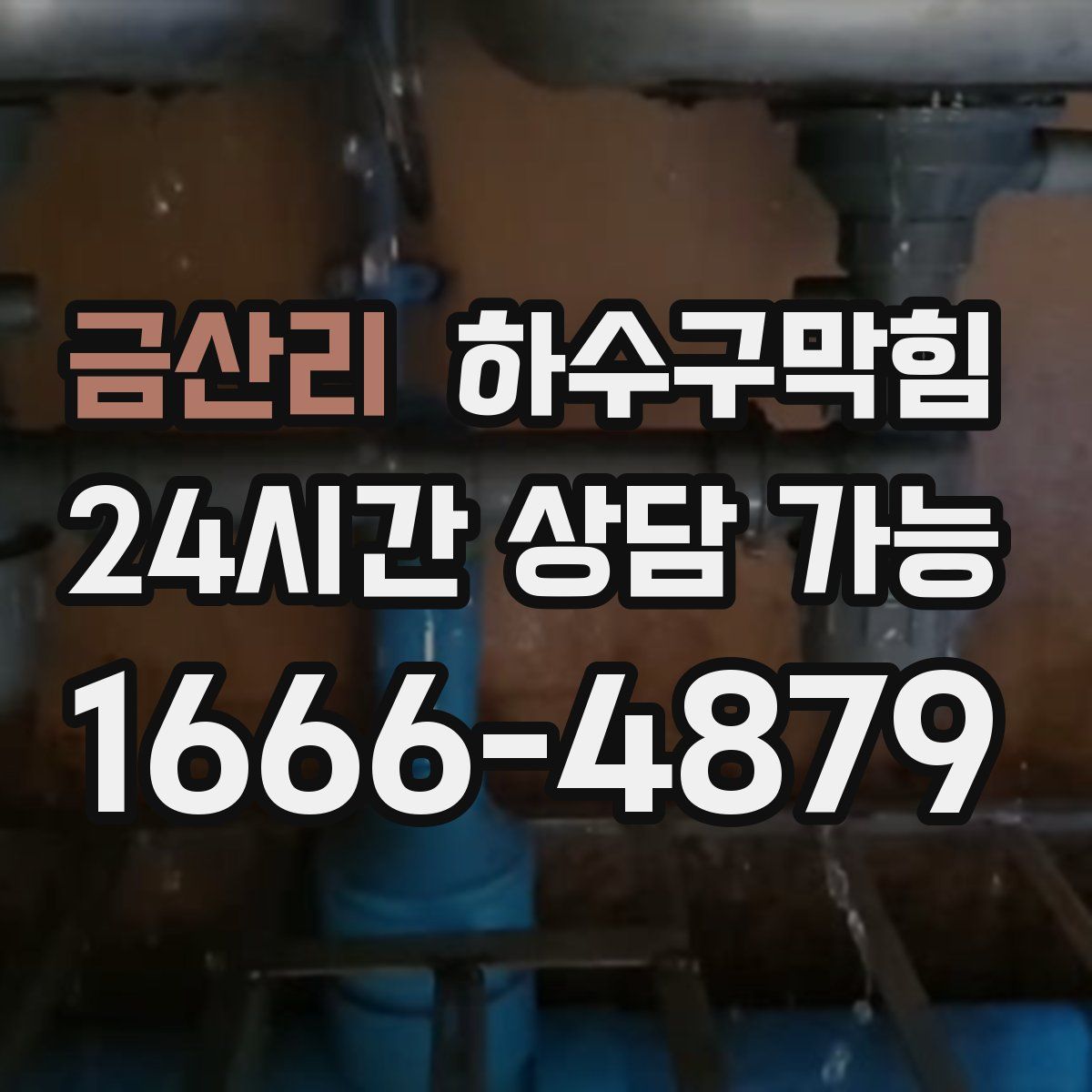 금산리 하수구막힘