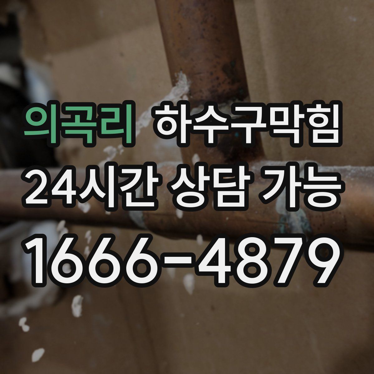 의곡리 하수구막힘