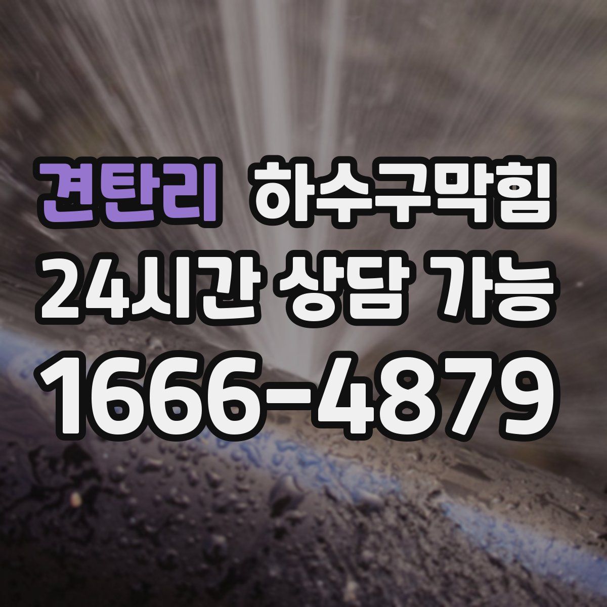 견탄리 하수구막힘