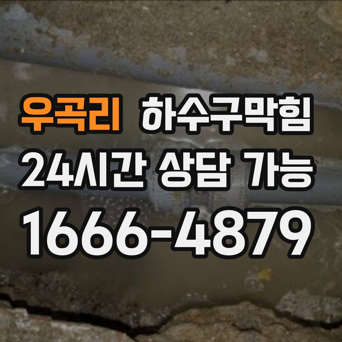 우곡리 하수구막힘