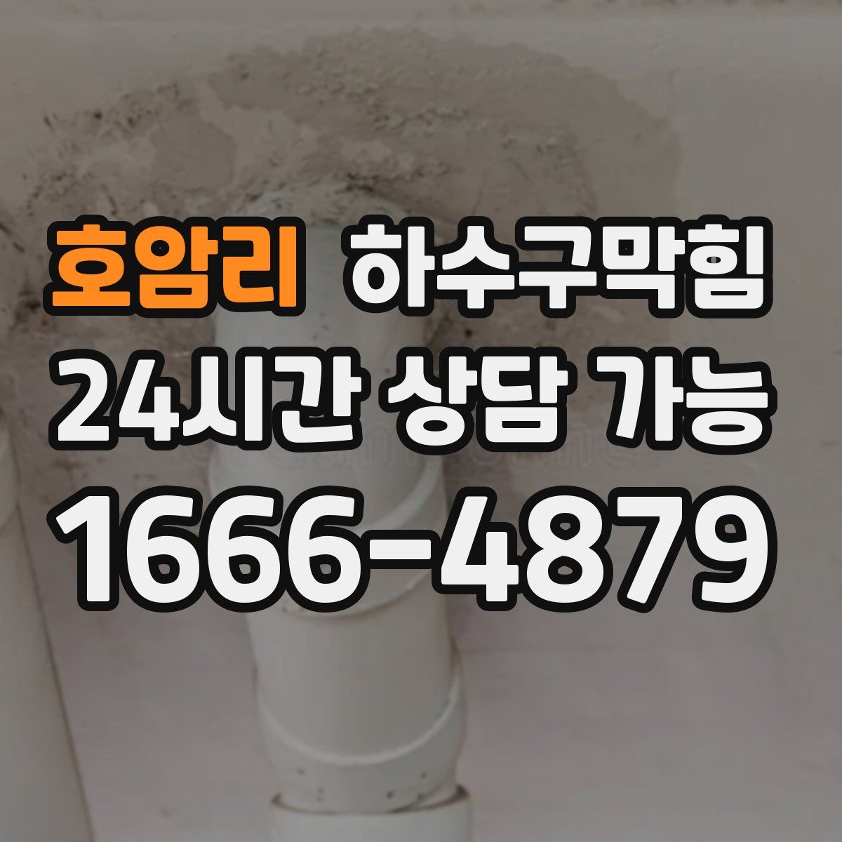 호암리 하수구막힘