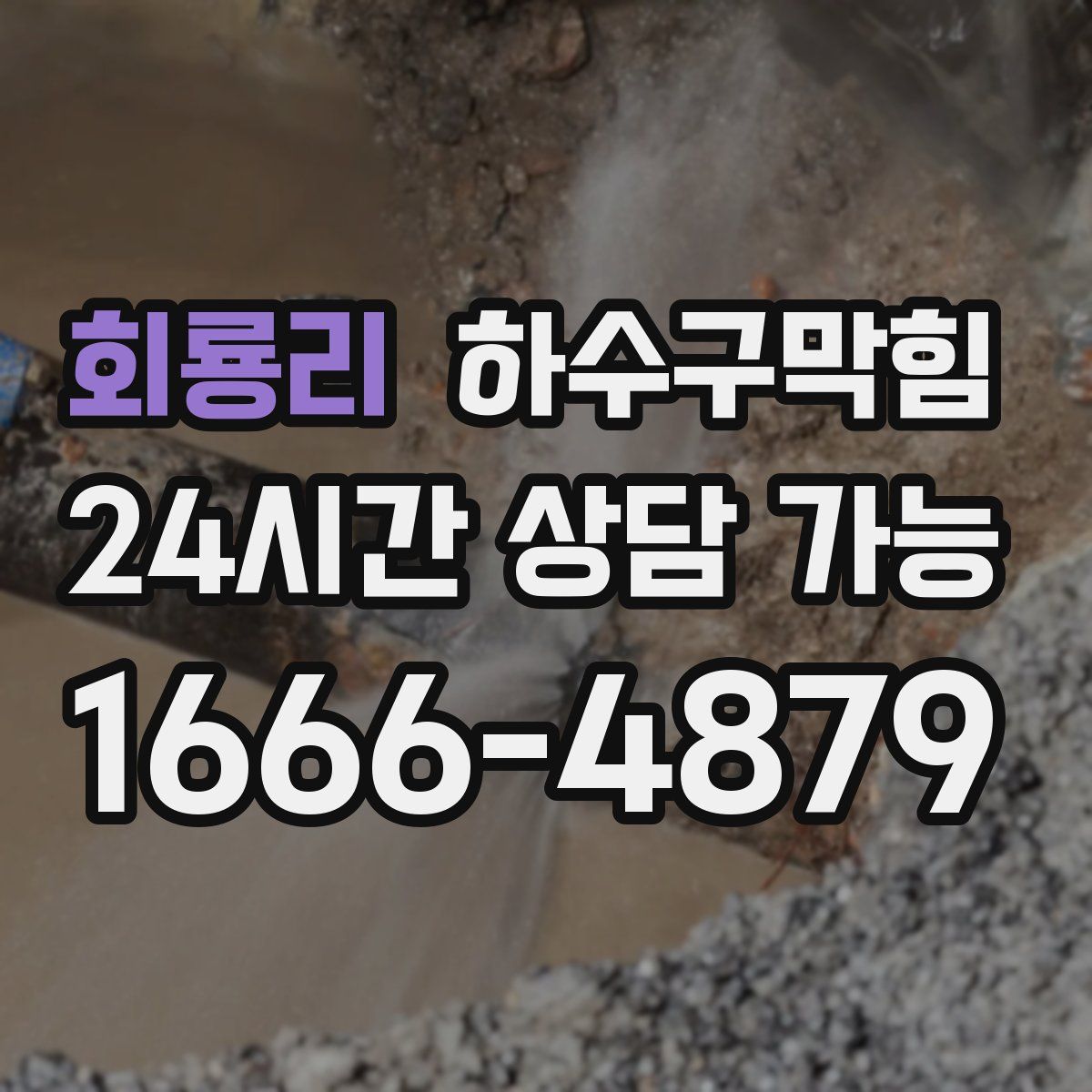 회룡리 하수구막힘