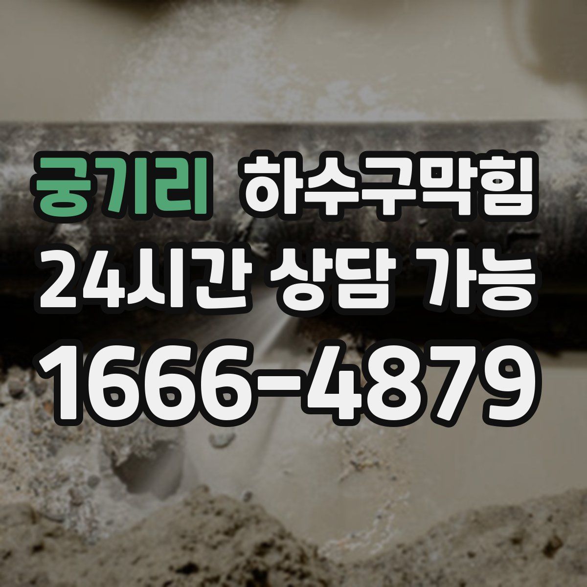 궁기리 하수구막힘