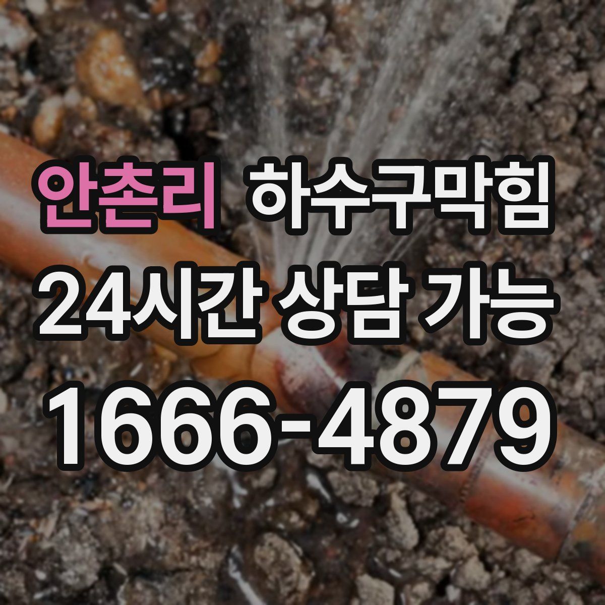 안촌리 하수구막힘