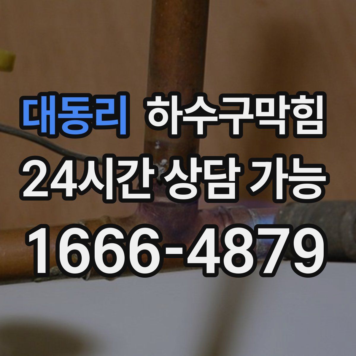 대동리 하수구막힘