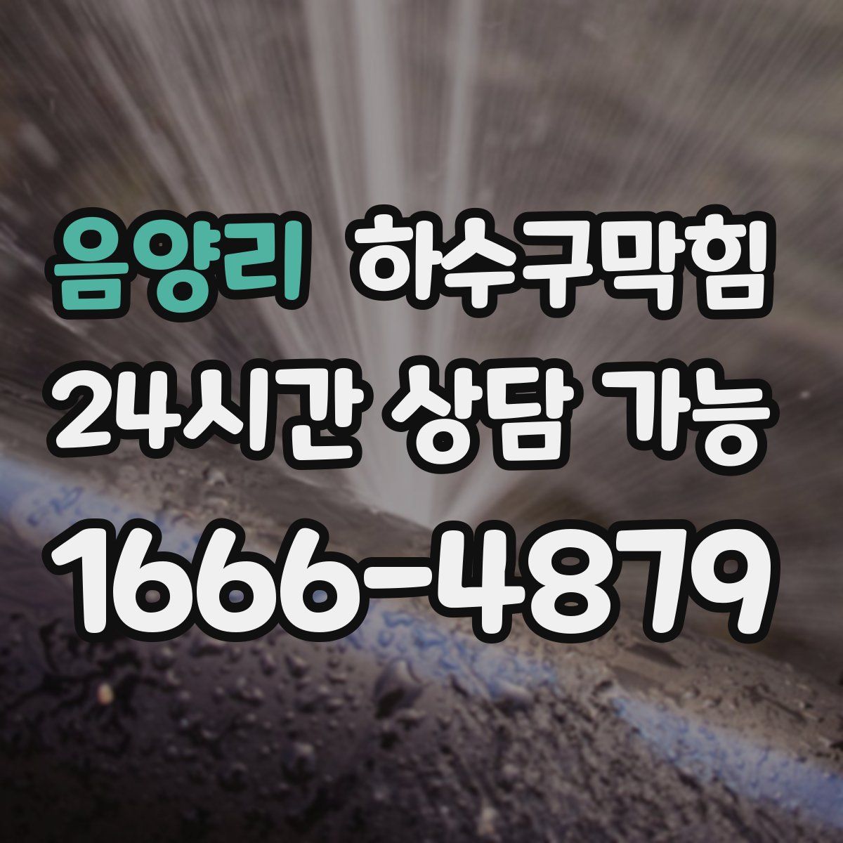 음양리 하수구막힘