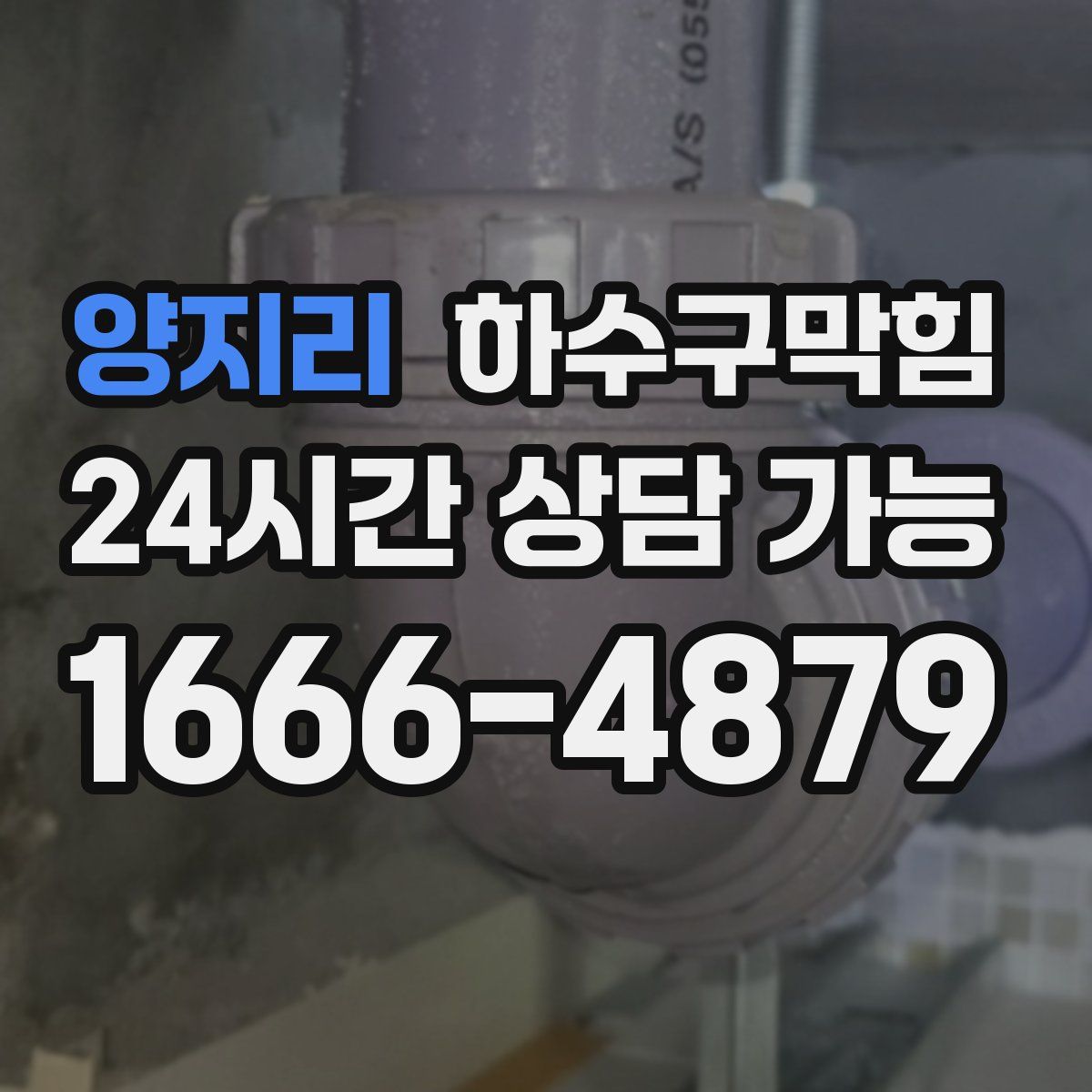 양지리 하수구막힘