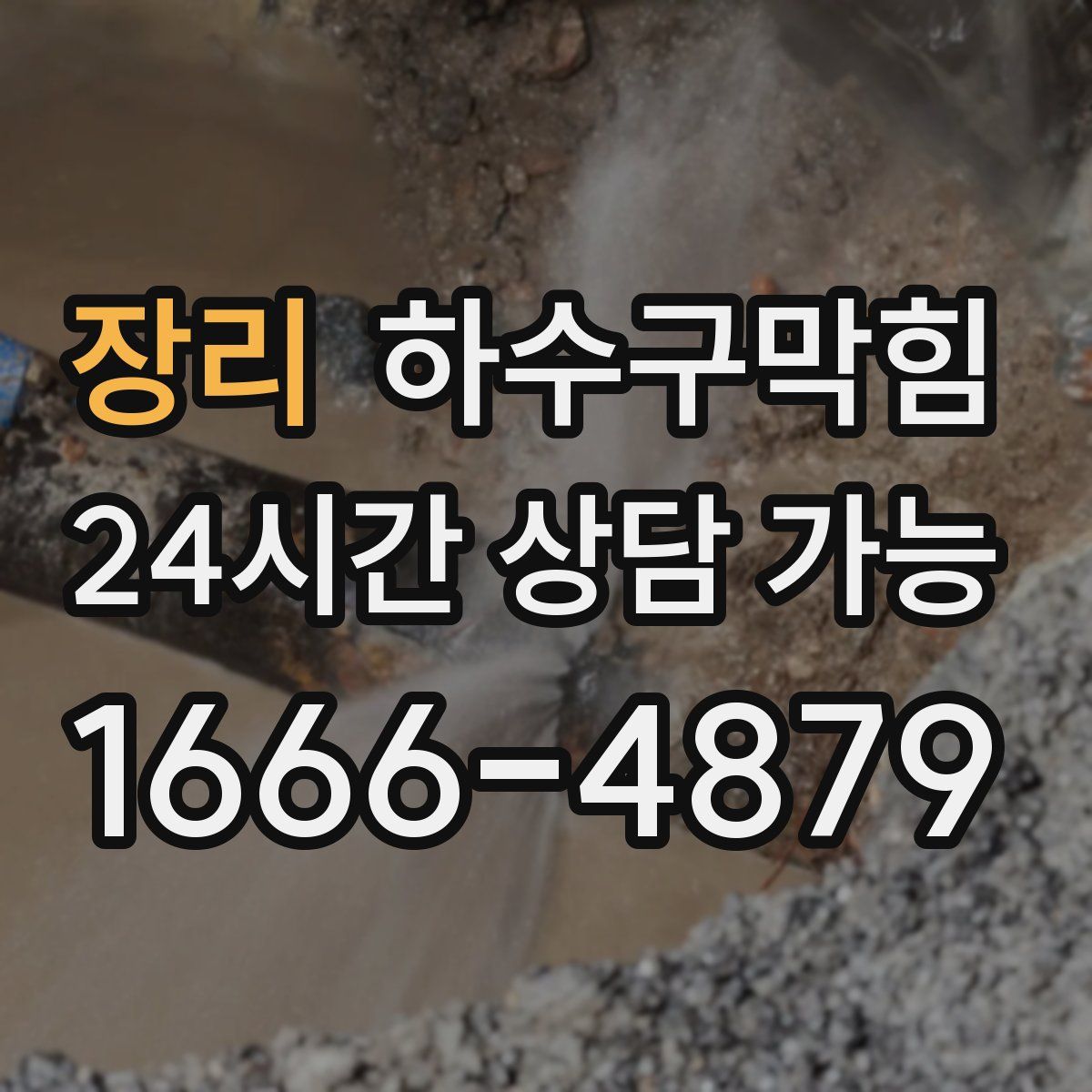 장리 하수구막힘