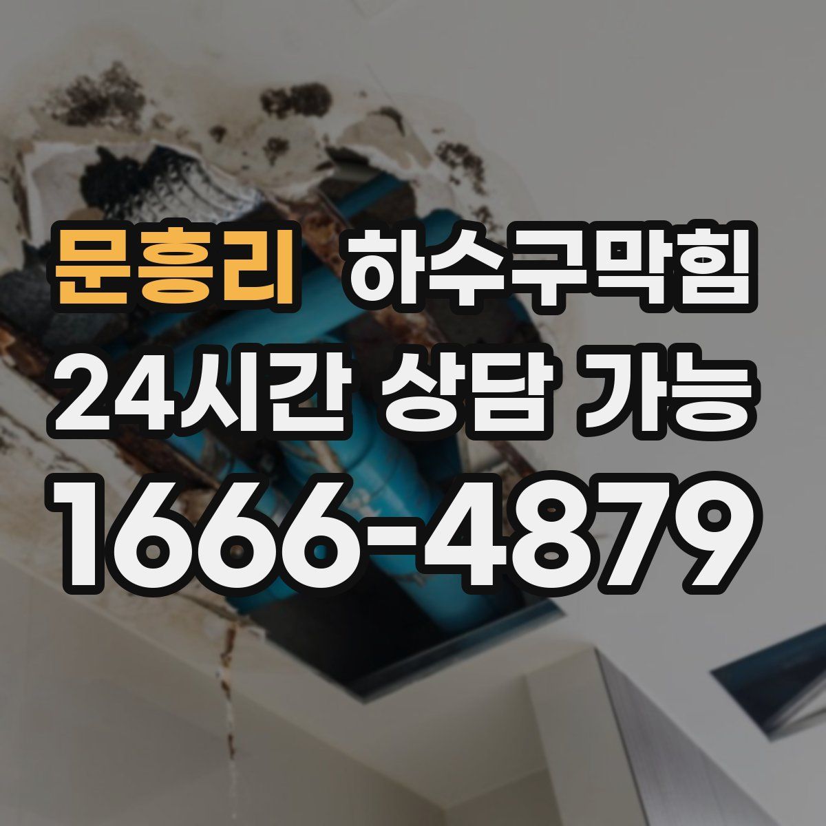 문흥리 하수구막힘