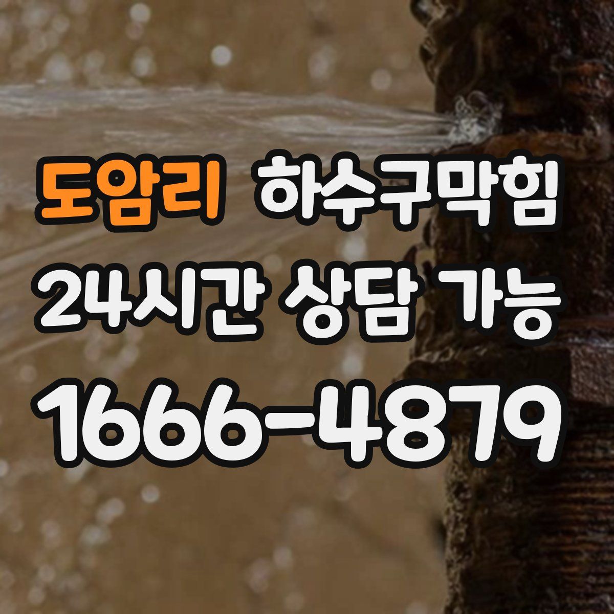 도암리 하수구막힘