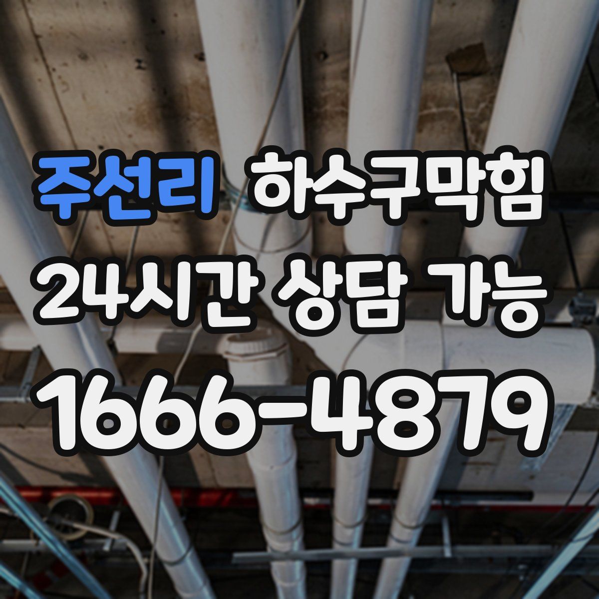 주선리 하수구막힘