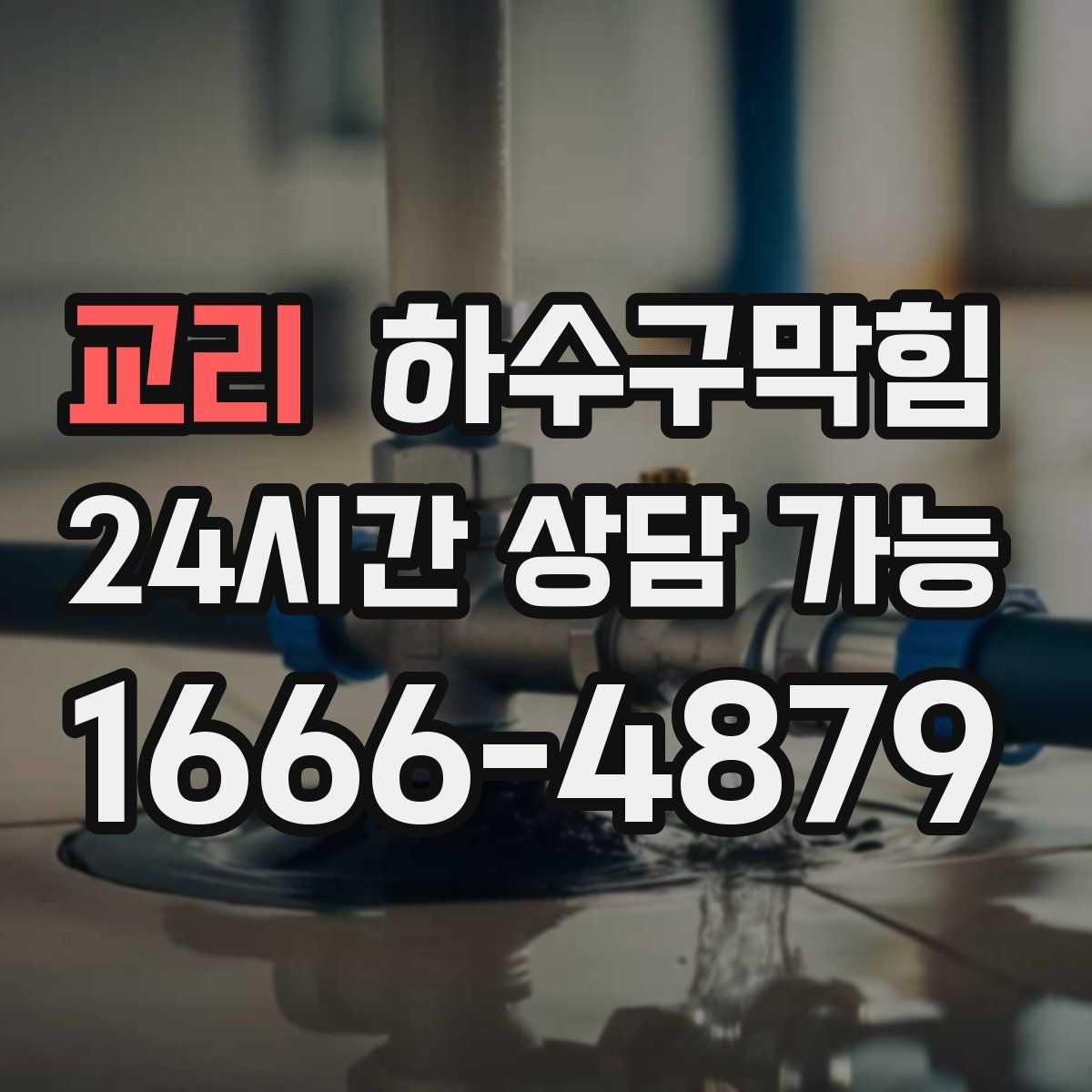 교리 하수구막힘