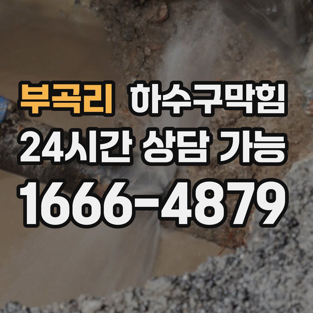 부곡리 하수구막힘