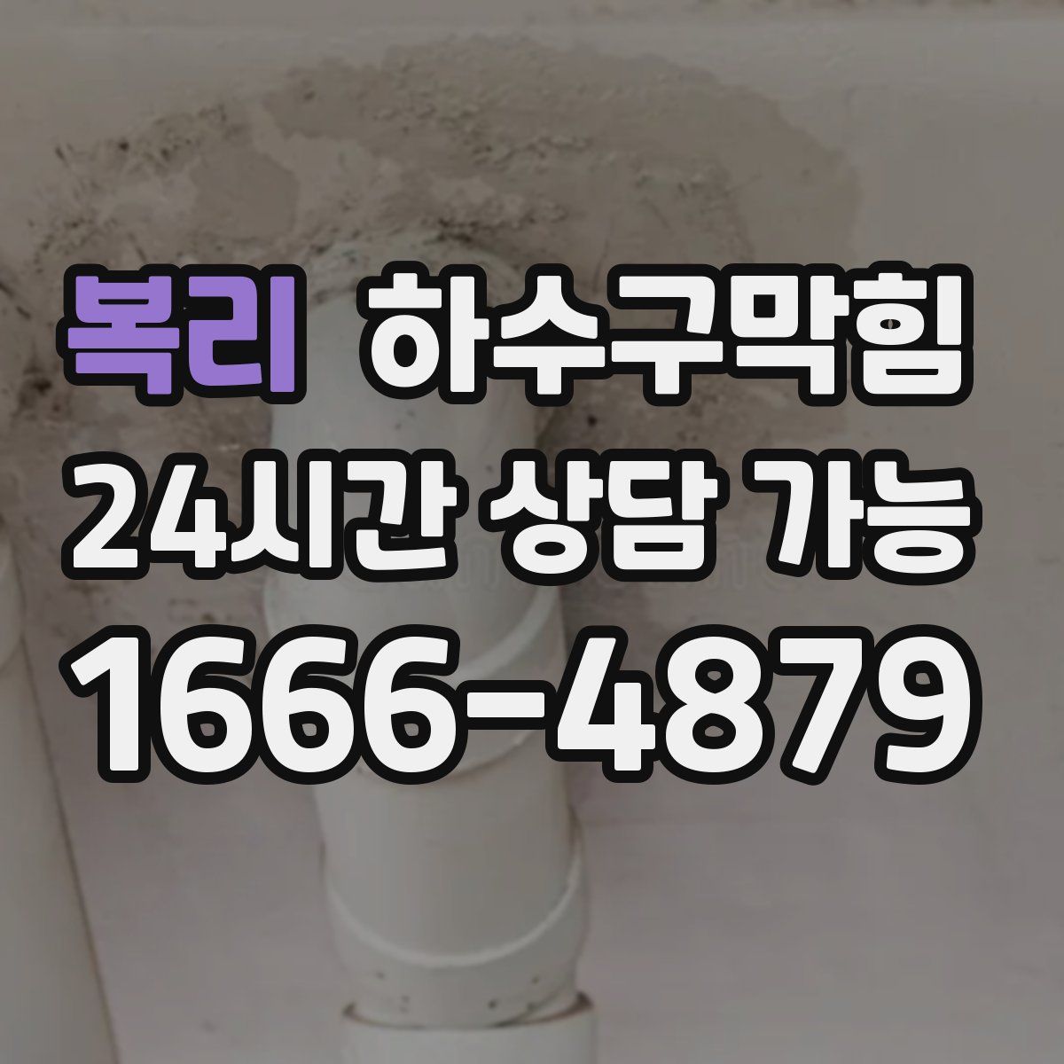 복리 하수구막힘