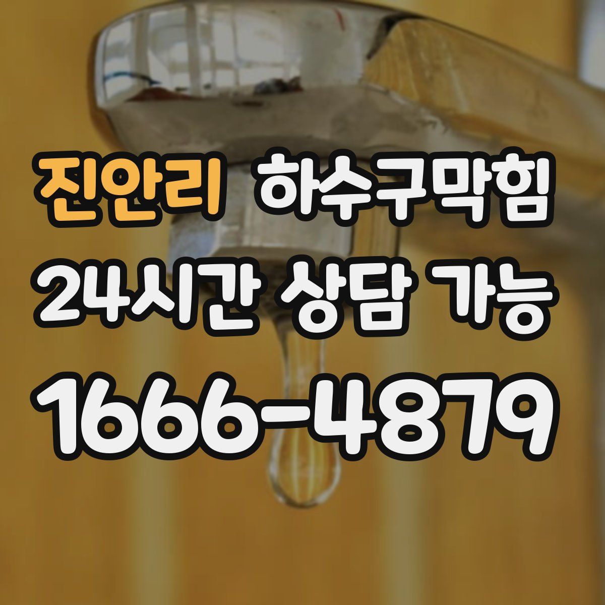 진안리 하수구막힘