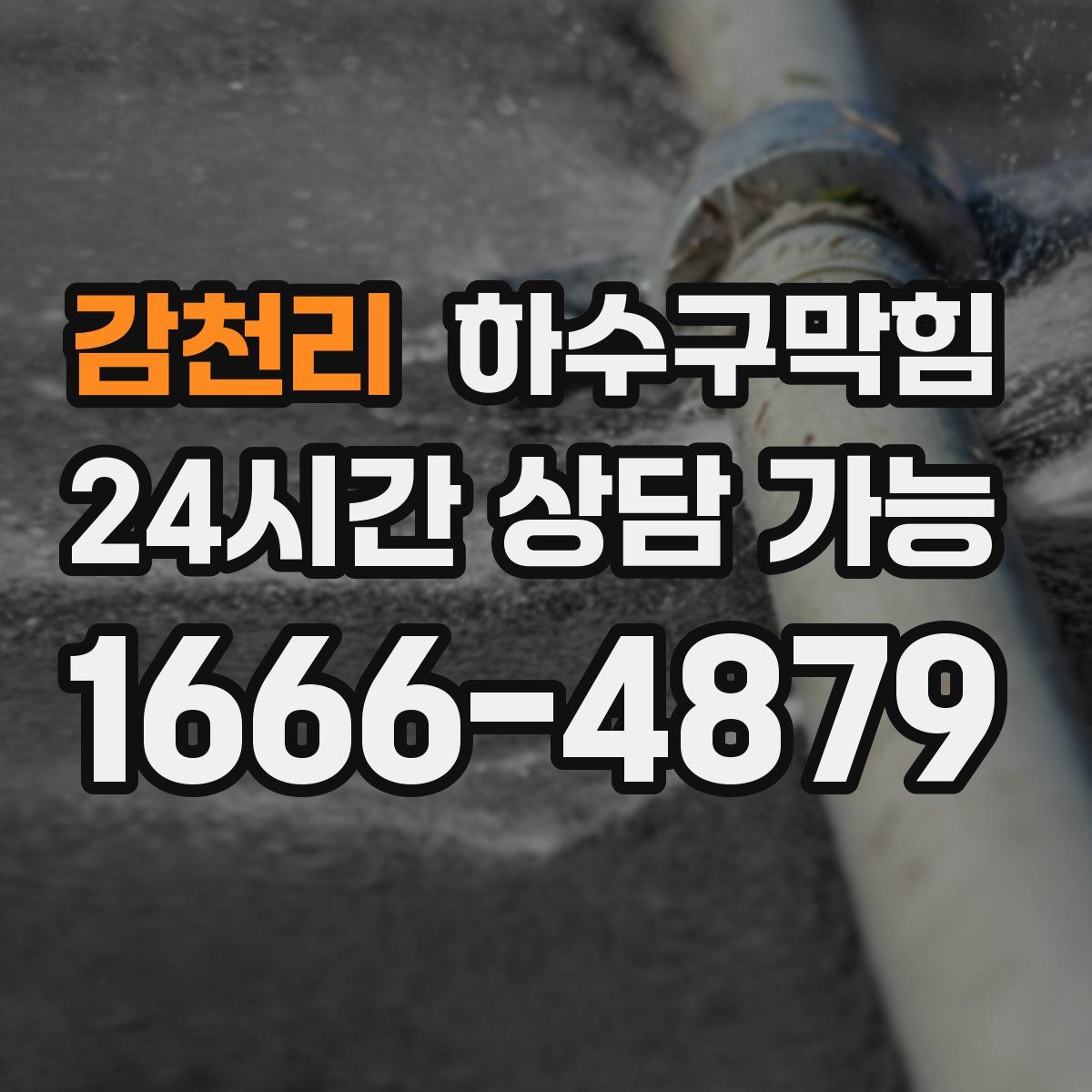 감천리 하수구막힘