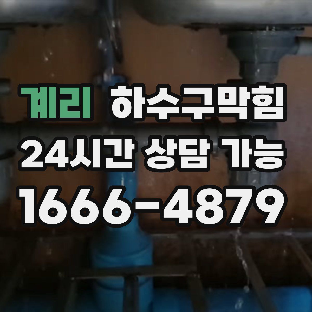 계리 하수구막힘