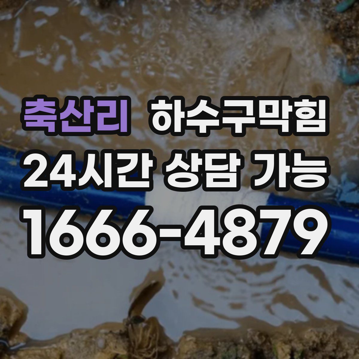 축산리 하수구막힘