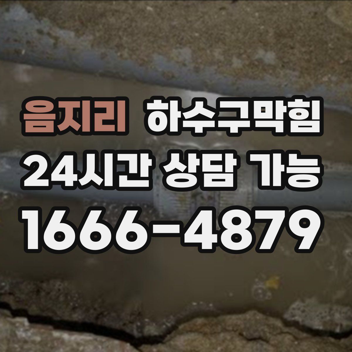 음지리 하수구막힘