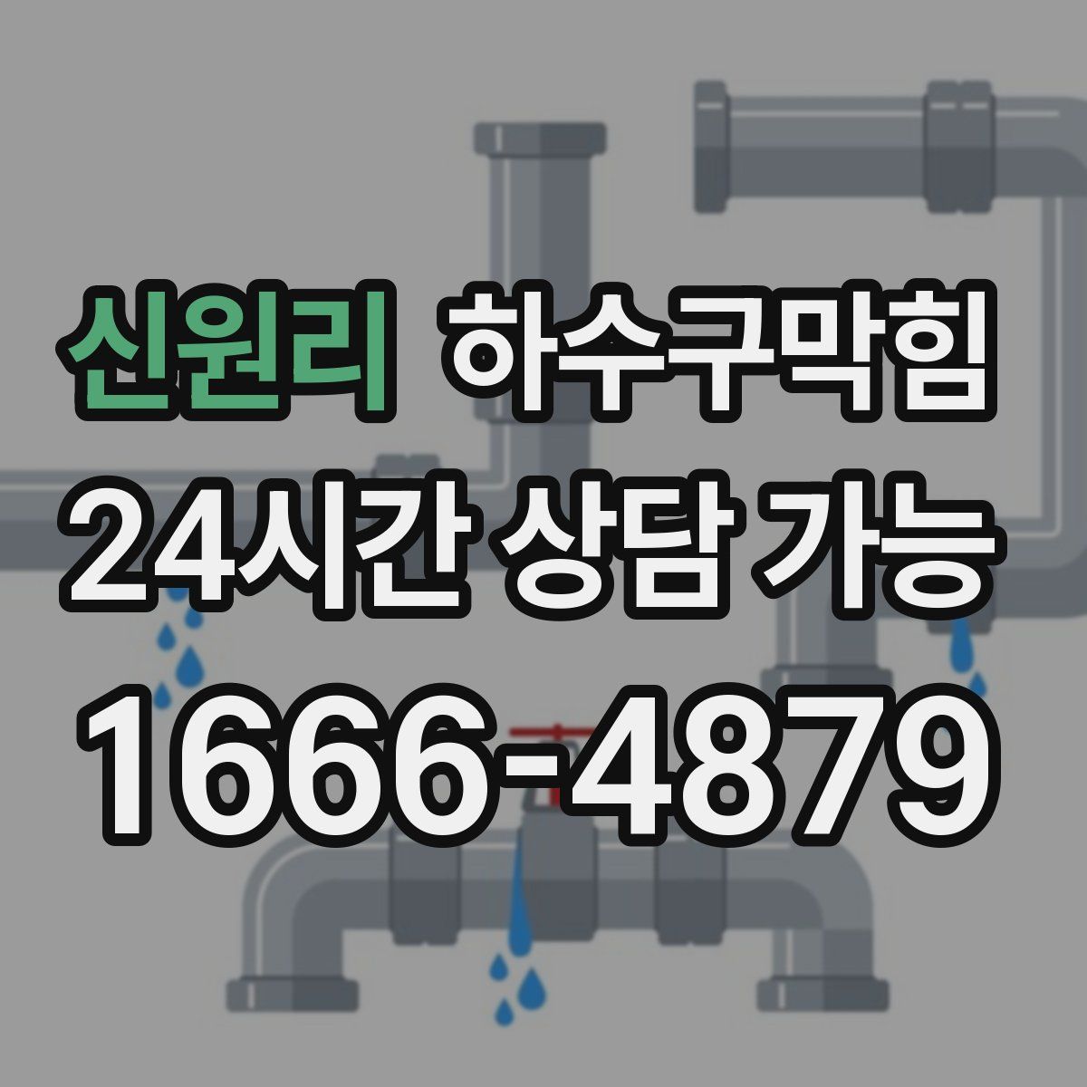 신원리 하수구막힘