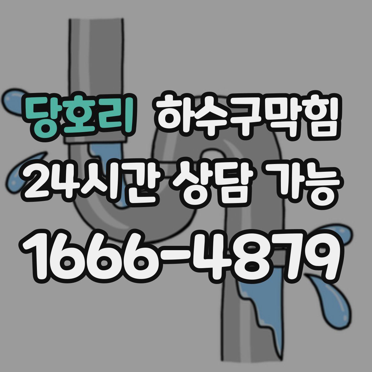 당호리 하수구막힘