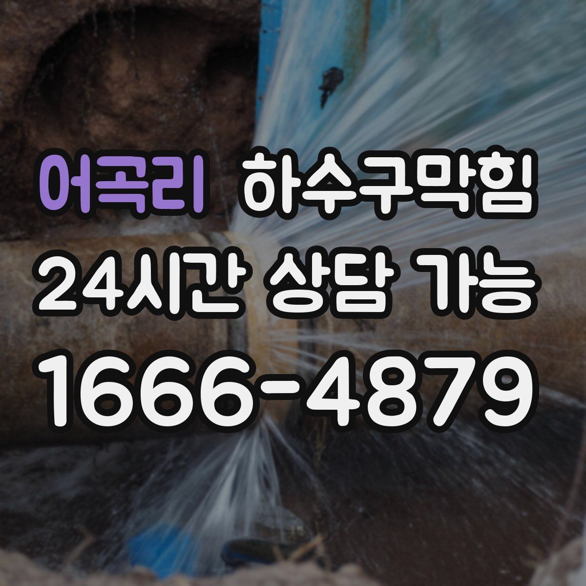 어곡리 하수구막힘