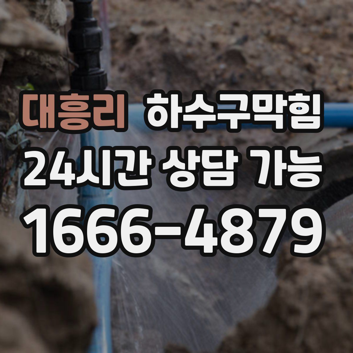 대흥리 하수구막힘