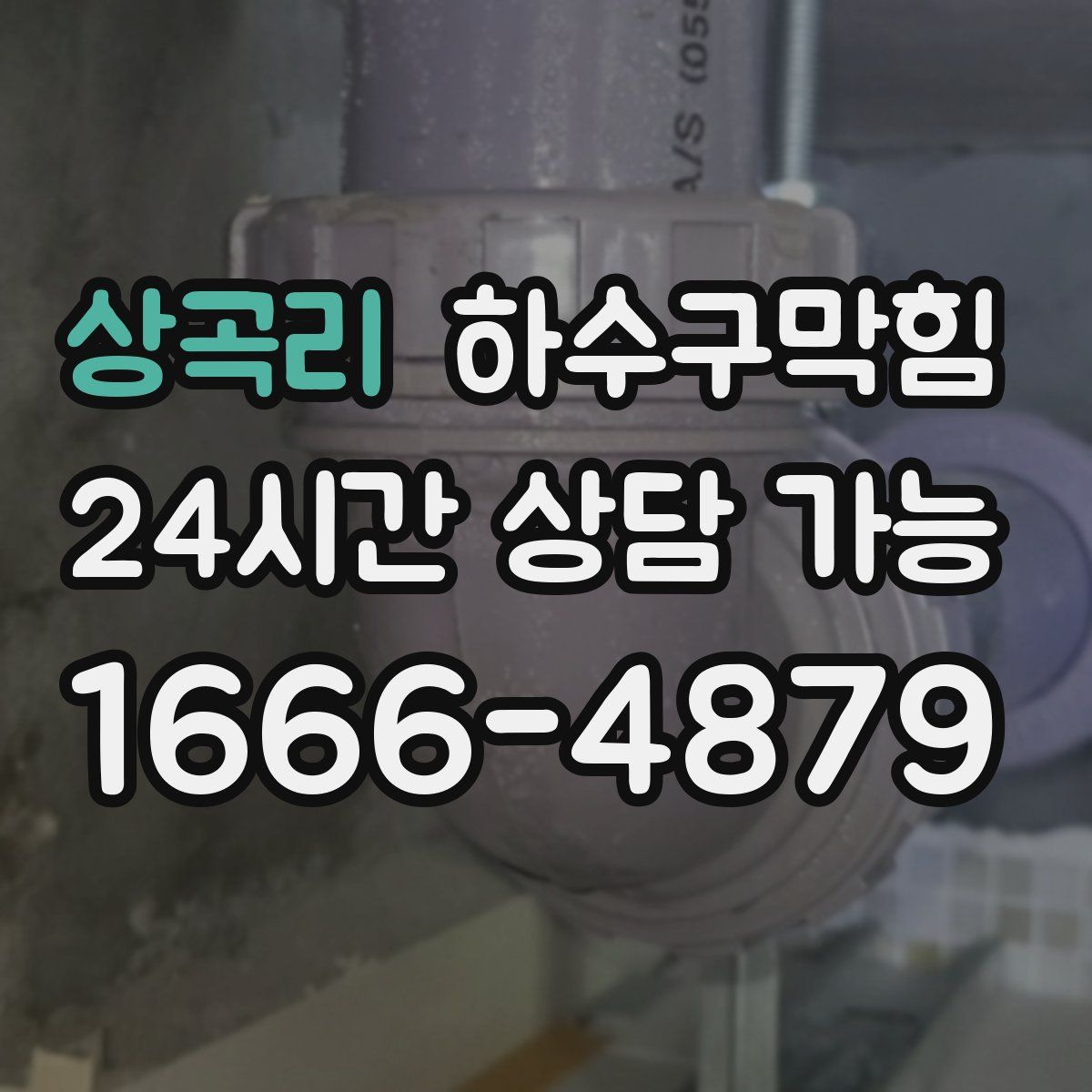 상곡리 하수구막힘