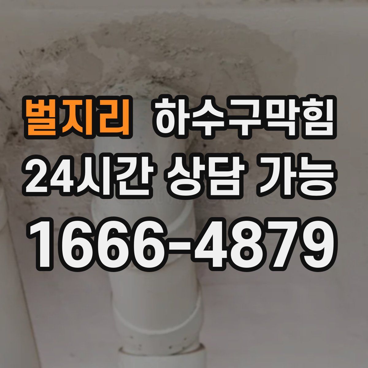 벌지리 하수구막힘