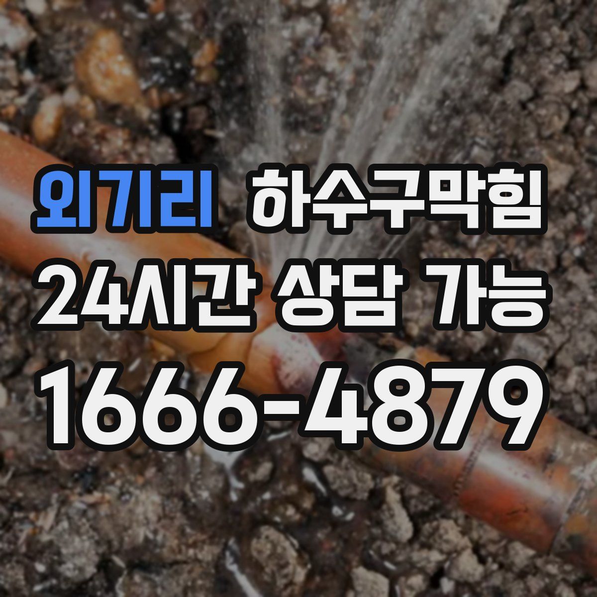 외기리 하수구막힘