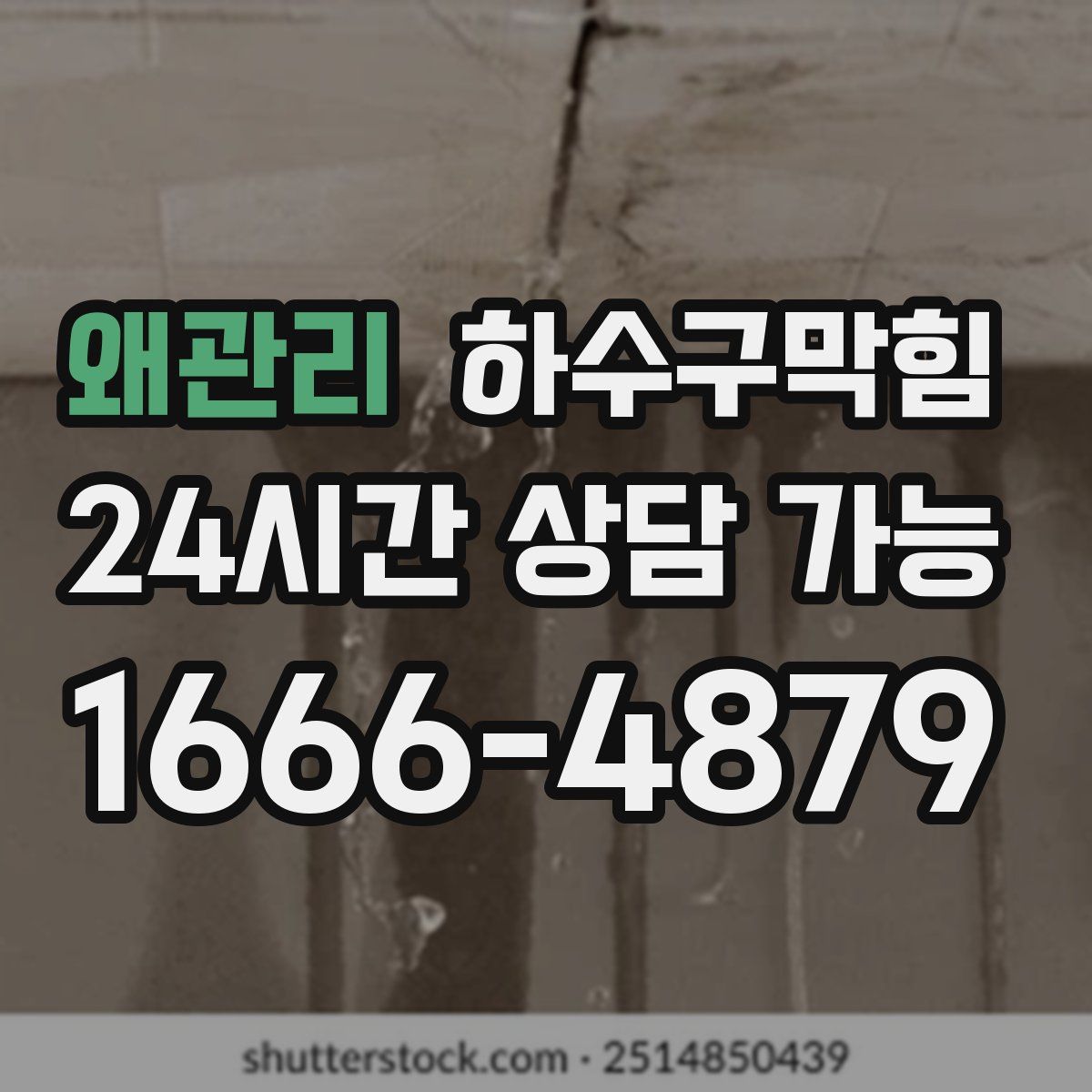 왜관리 하수구막힘