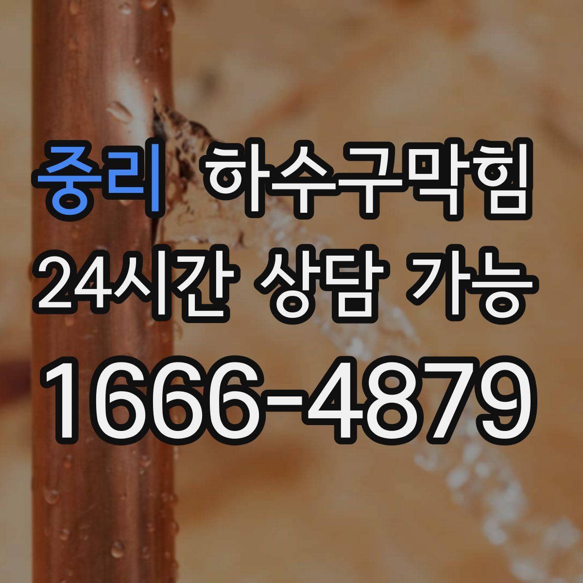 중리 하수구막힘