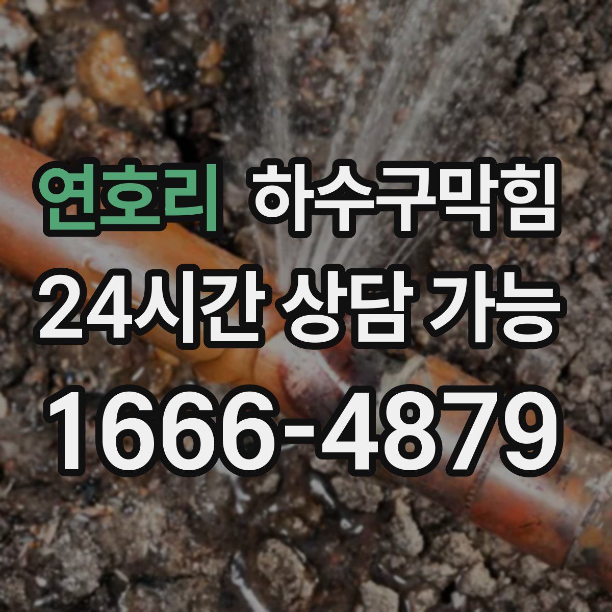 연호리 하수구막힘